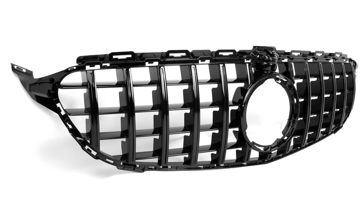 AMG Panamericana Style Grille for Mercedes-Benz C Class (AMG Line) C205/W205 2019-2022 - Black