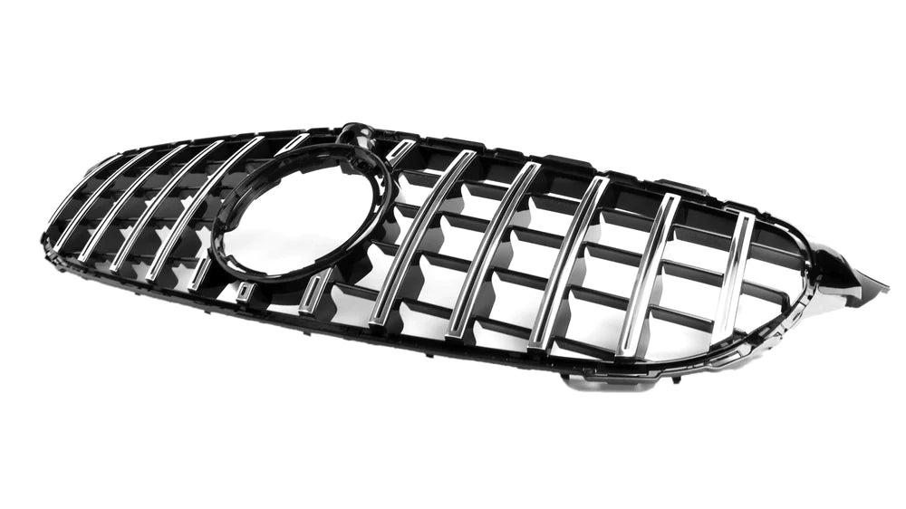 AMG Panamericana Style Grille for Mercedes C Class (AMG Line) C205/W205 19-22 - Silver