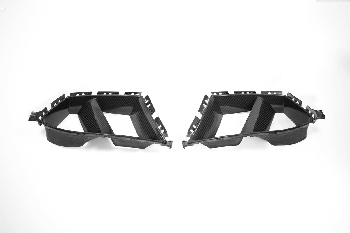 M Performance Style Pre Pregged Dry Carbon Front Ducts for BMW M3 G80 G81 / M4 G82 G83 2020+ - iilumolab