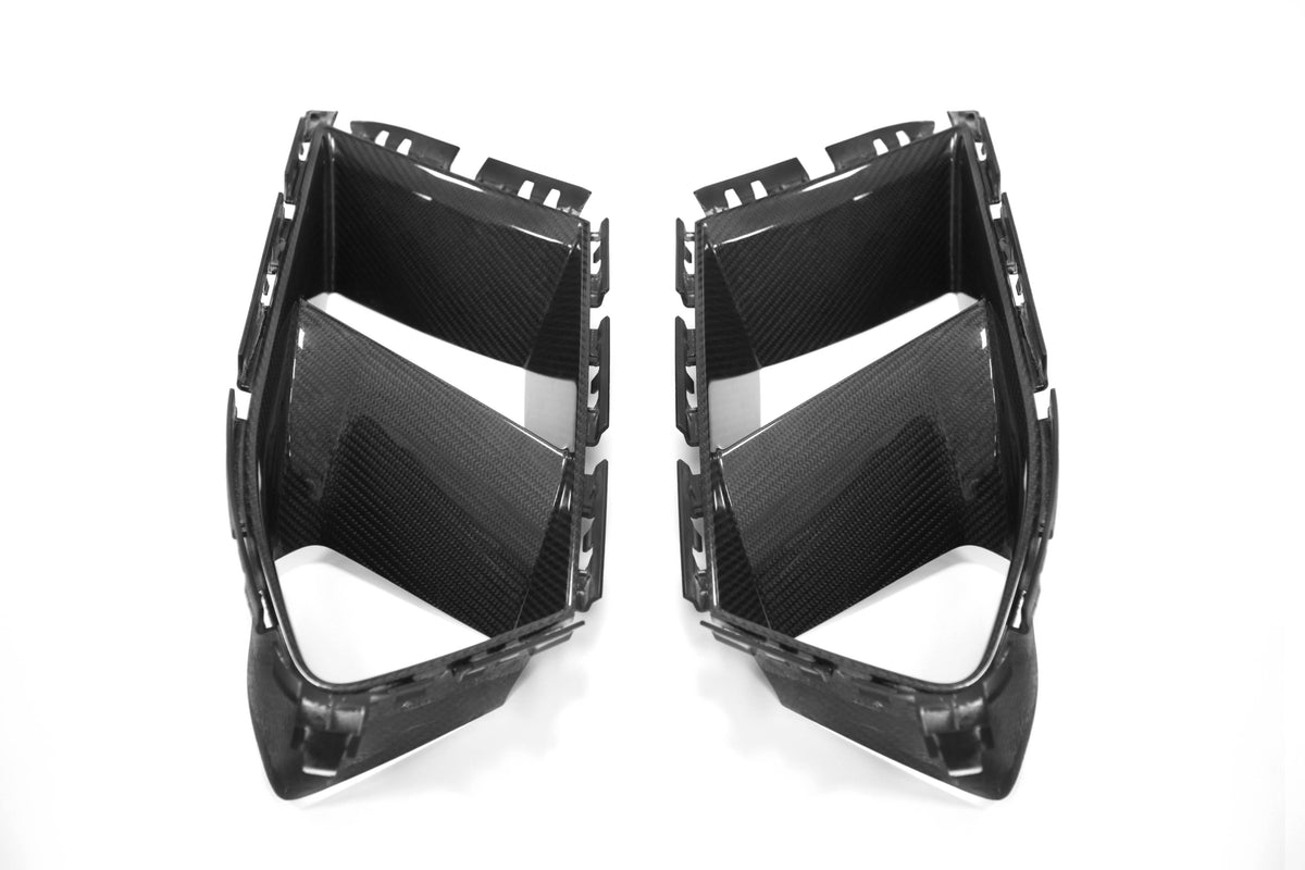 M Performance Style Pre Pregged Dry Carbon Front Ducts for BMW M3 G80 G81 / M4 G82 G83 2020+ - iilumolab