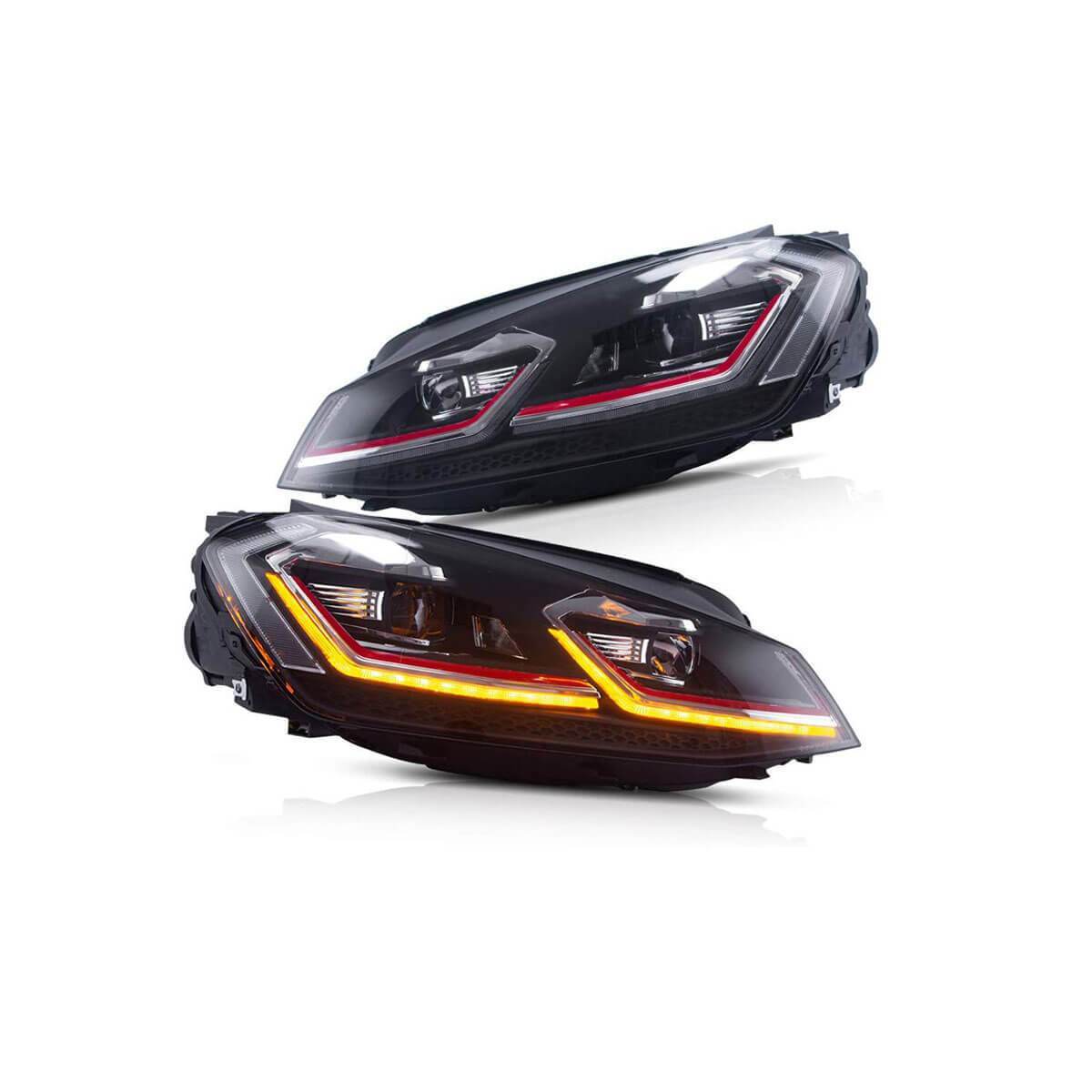 2012-2020 VW MK7.5R STYLE SEQUENTIAL LED HEADLIGHTS (MK7) - iilumo