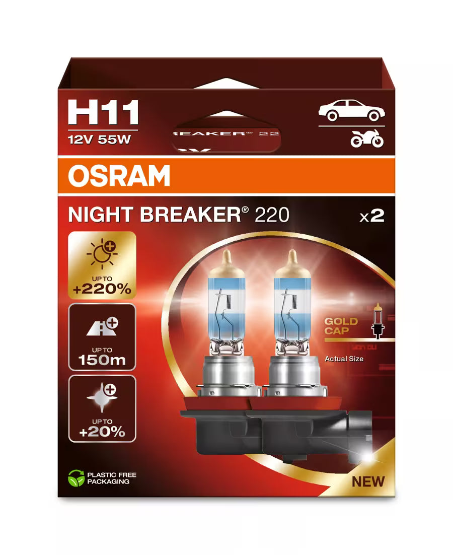 OSRAM NIGHT BREAKER +220% : H11