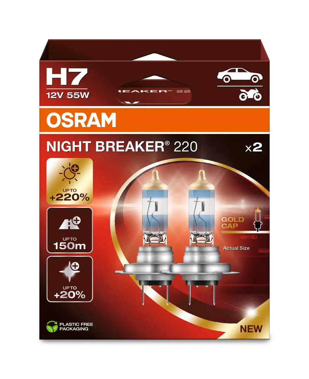 OSRAM NIGHT BREAKER LASER +220% : H7 - iilumolab