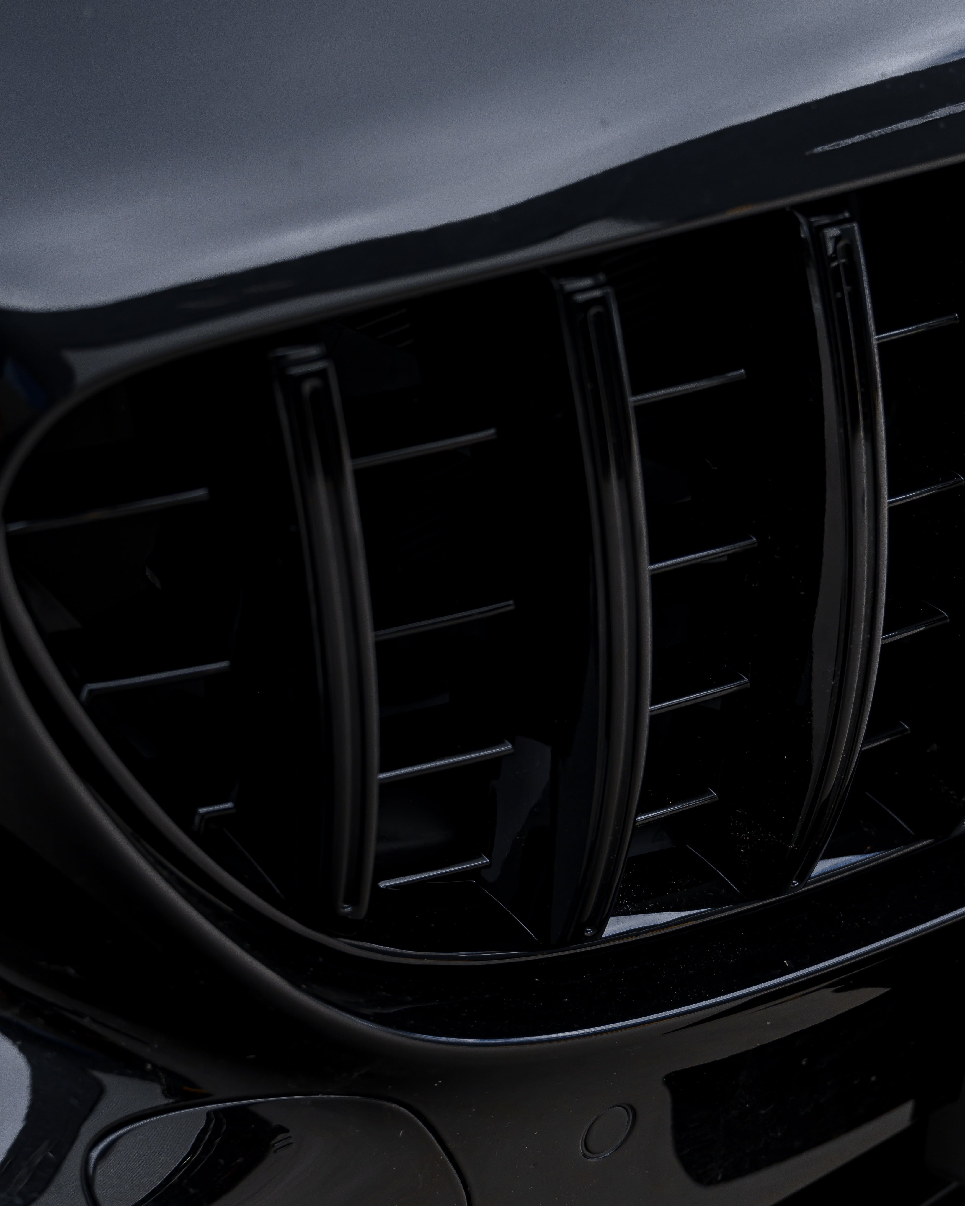 AMG Panamericana Style Grille for Mercedes C63 C205/W205 15-18 - Black
