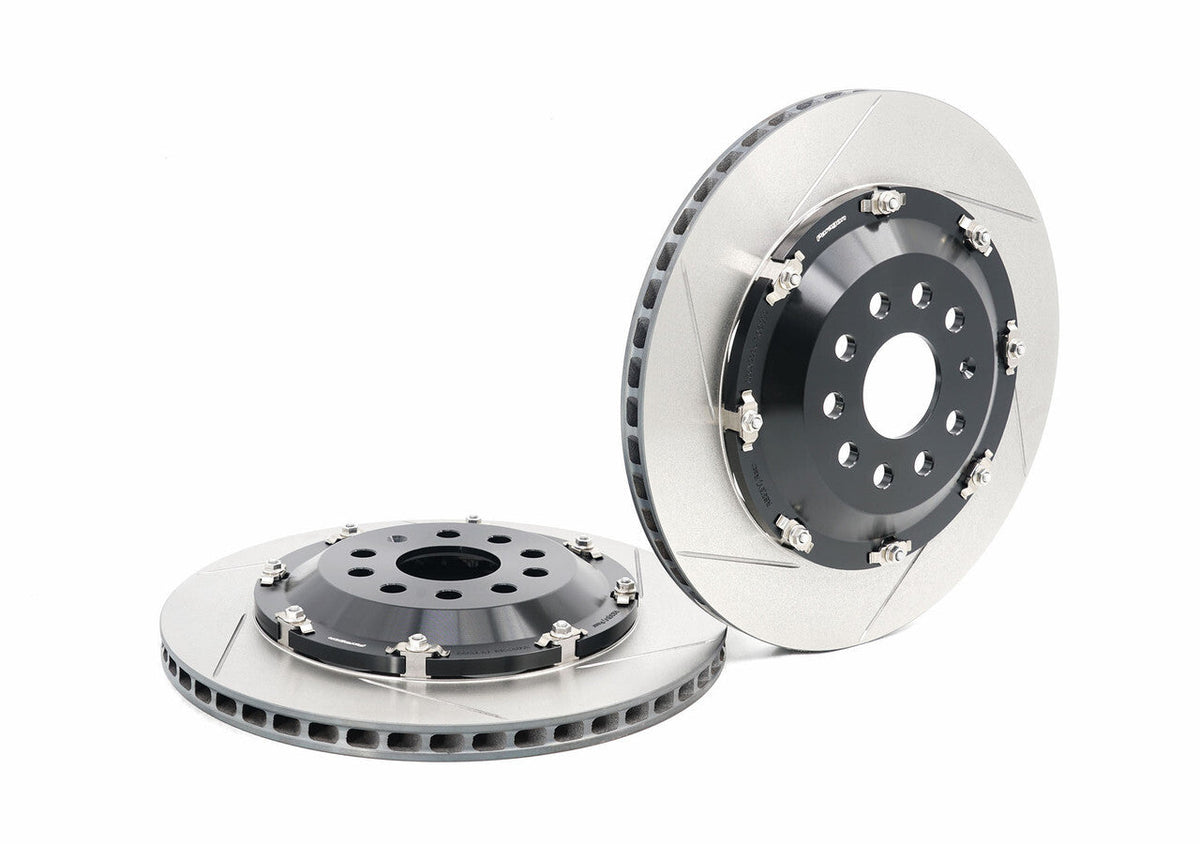 Paragon 2-Piece Rotors Rear Pair 350mm x 22mm (13.78" x 0.87") for Audi RS3 8V / 8V.5 Inc. Caliper Carrier