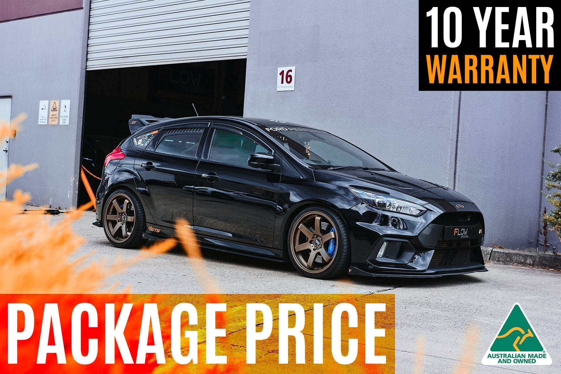 Flow Designs MK3 Focus RS Full Lip Splitter Set - iilumolab