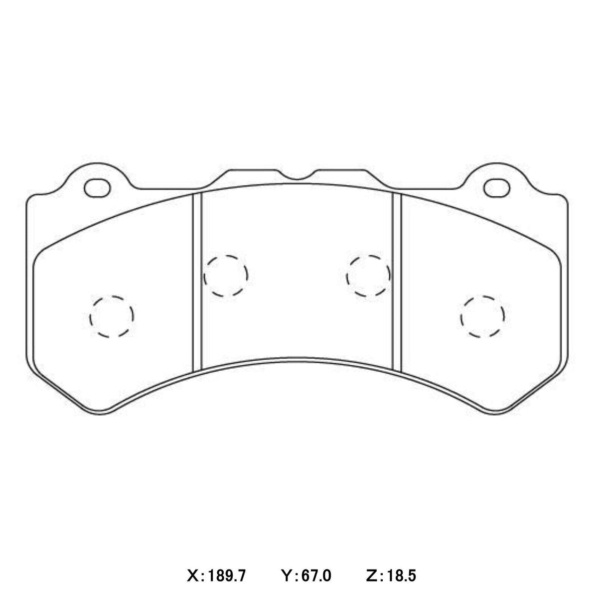 Paragon Pads P2 for Nissan R35 Front Street