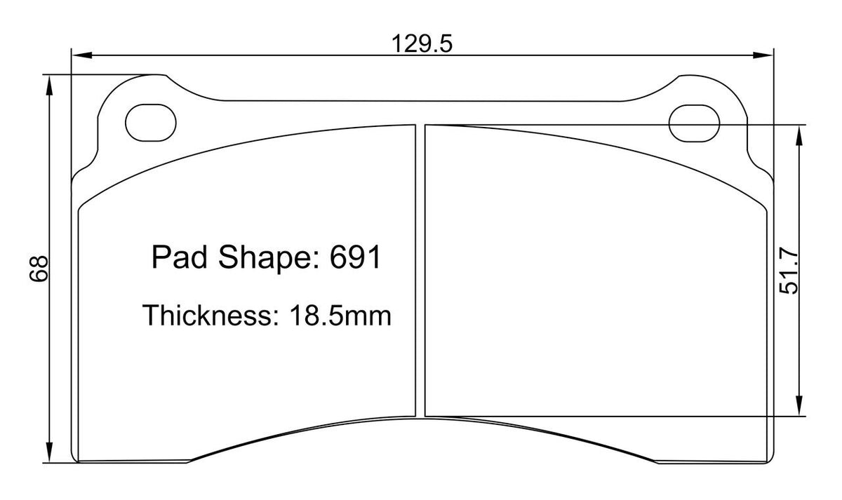 Paragon Pads P3 for Nissan R35 Rear Street