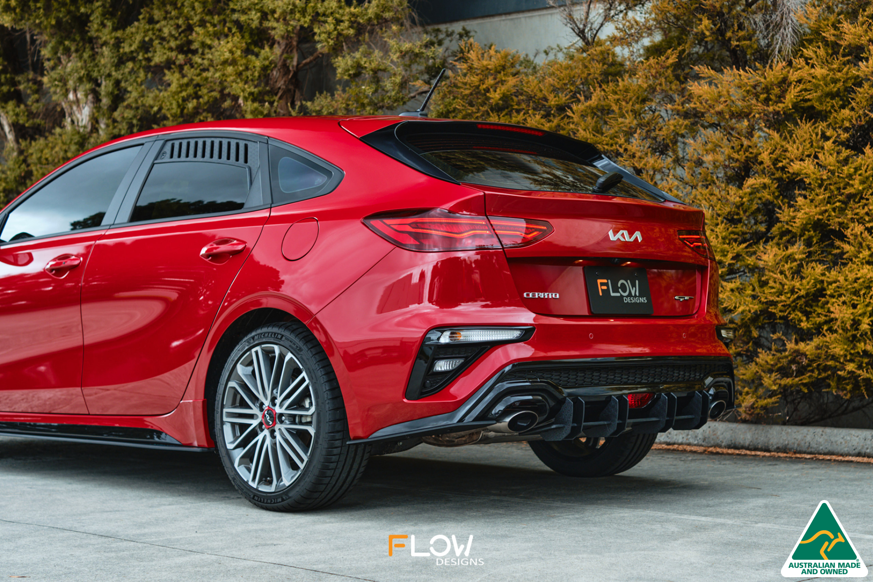 Flow Designs Cerato GT Hatch Facelift Rear Window Vents (Pair) - iilumolab