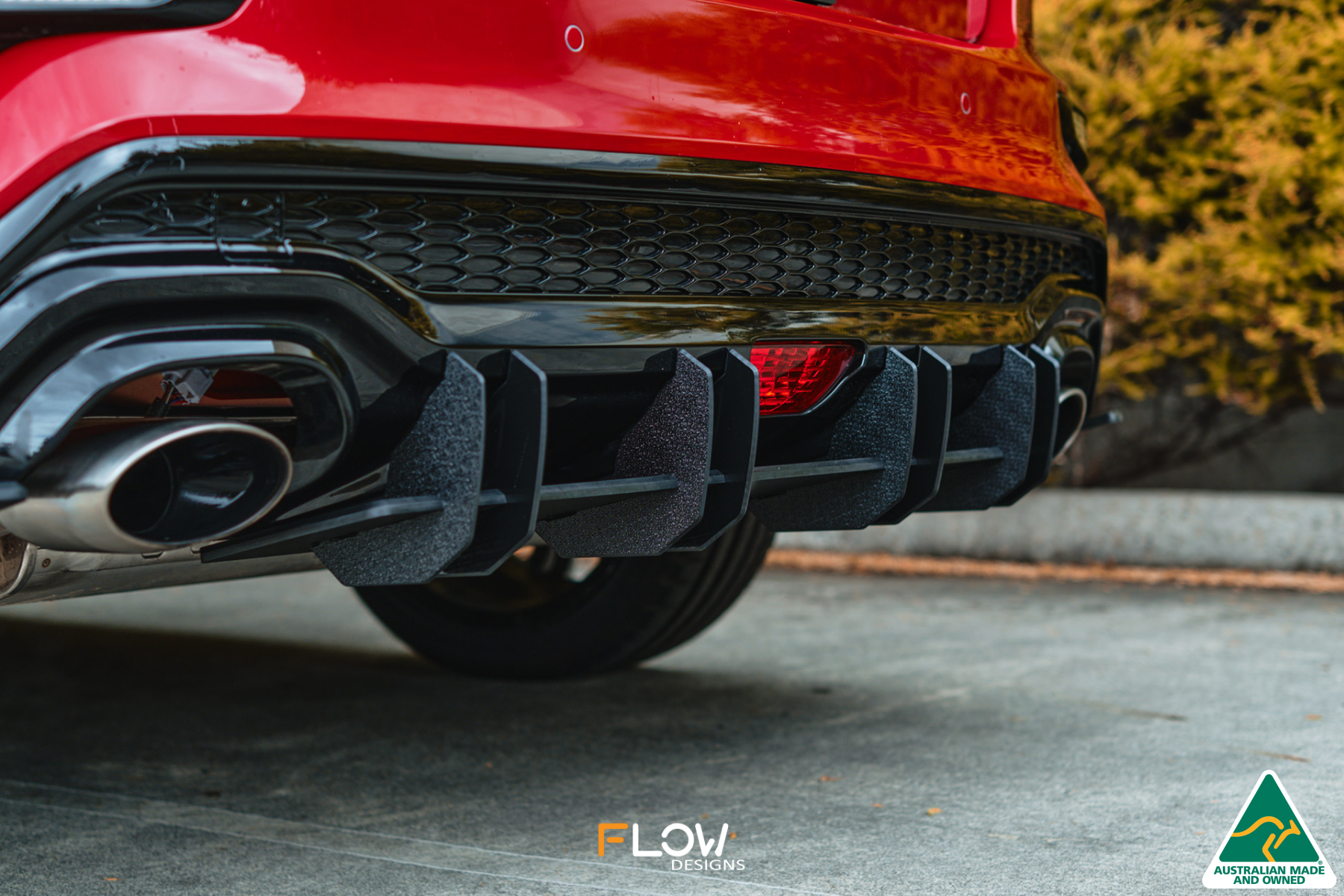 Flow Designs Cerato GT Hatch Facelift Flow-Lock Rear Diffuser - iilumolab