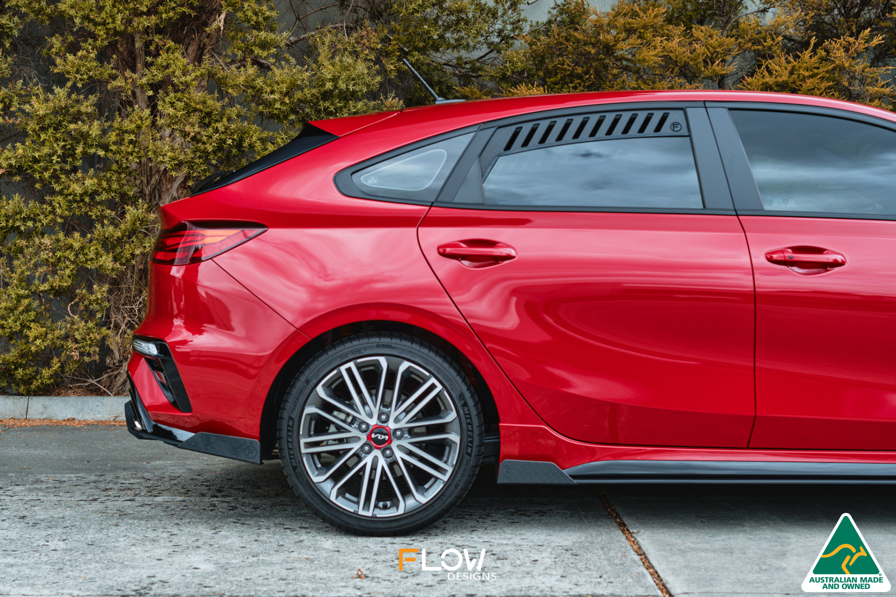 Flow Designs Cerato GT Hatch Facelift Rear Window Vents (Pair) - iilumolab