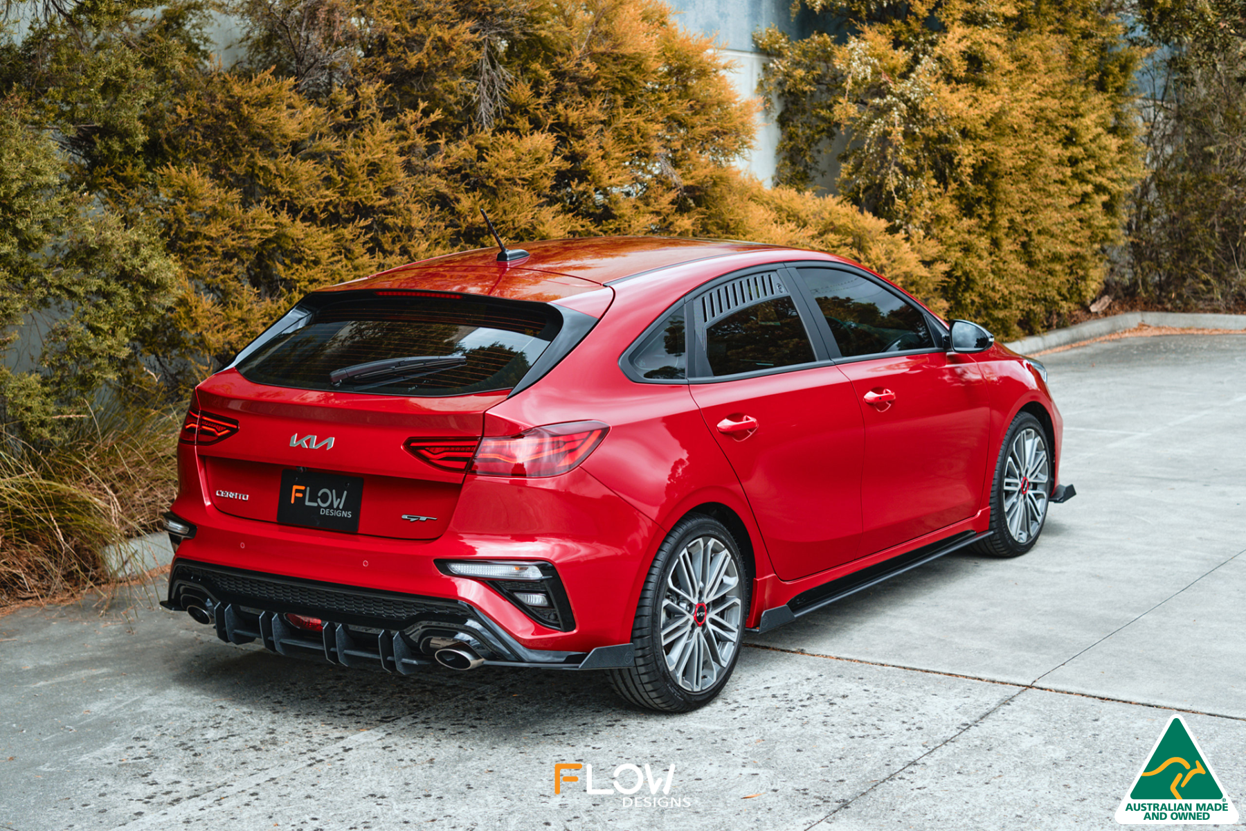 Flow Designs Cerato GT Hatch Facelift Flow-Lock Rear Diffuser - iilumolab
