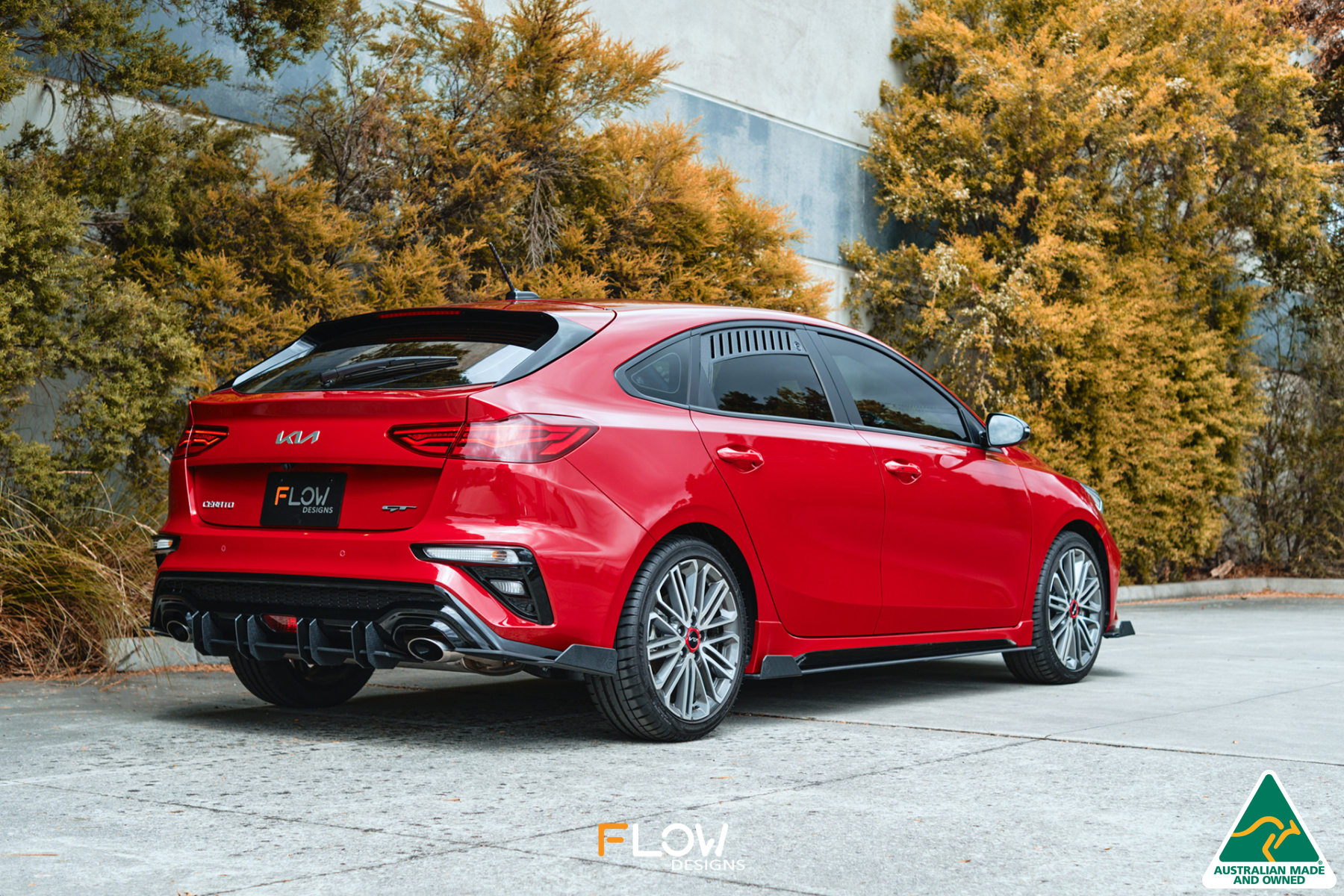 Flow Designs Cerato GT Hatch Facelift Rear Spat Winglets (Pair) - iilumolab