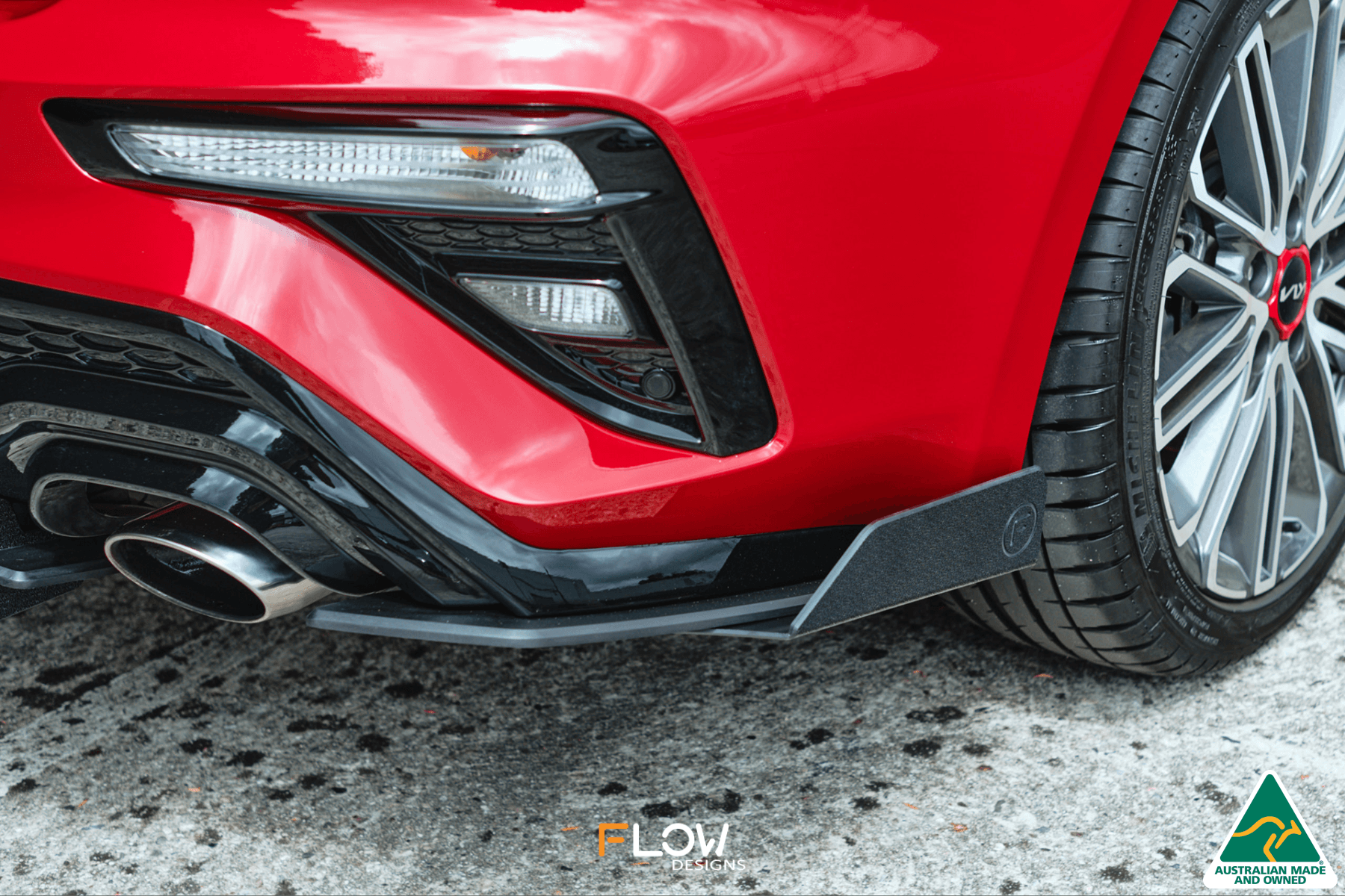 Flow Designs Cerato GT Hatch Facelift Rear Spat Winglets (Pair) - iilumolab