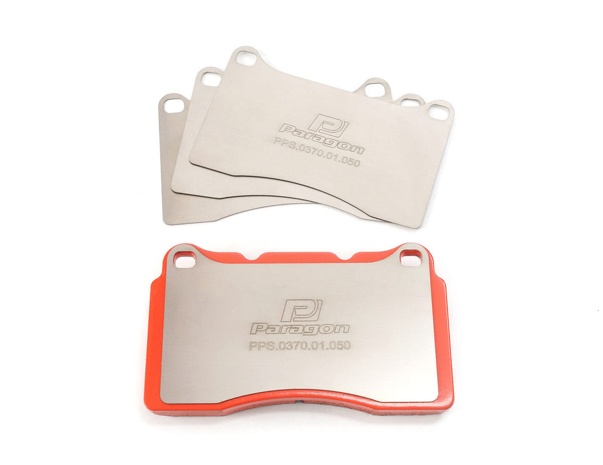Paragon PPS370 Titanium Brake Pad Shims (Suit Brembo 4 pot STI, Civic Type R)