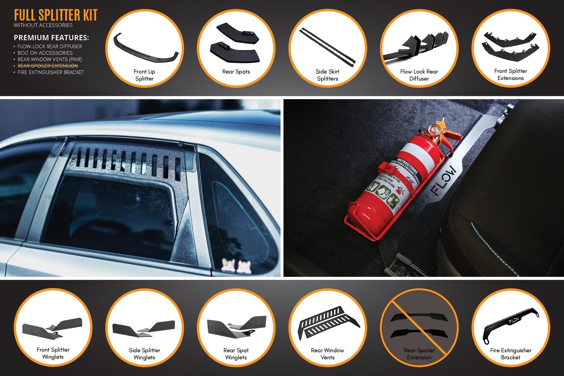 i30 N Line Hatch PD (2018-2023) Full Splitter Lip Set