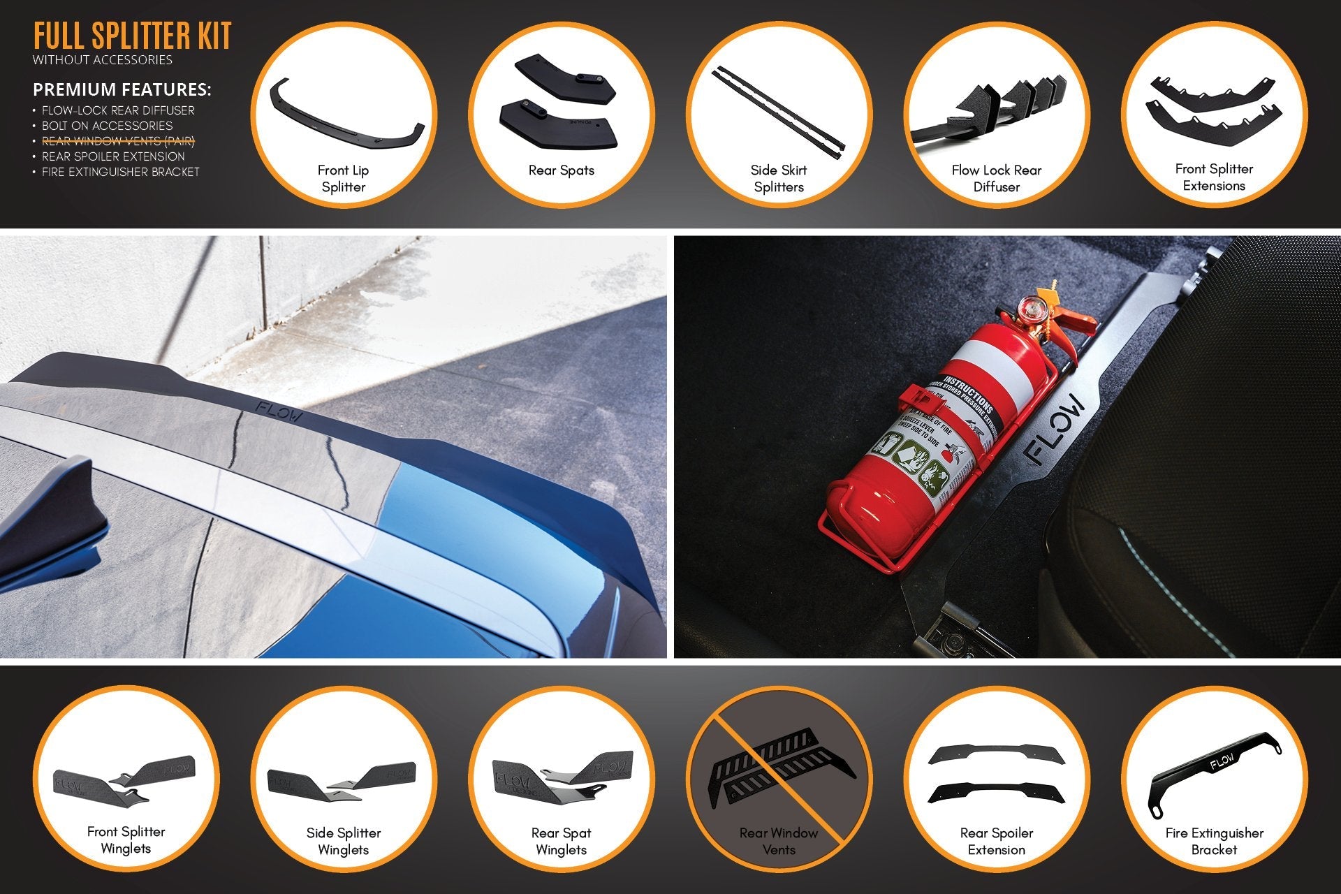 i30 N Line Hatch PD (2018-2023) Full Splitter Lip Set