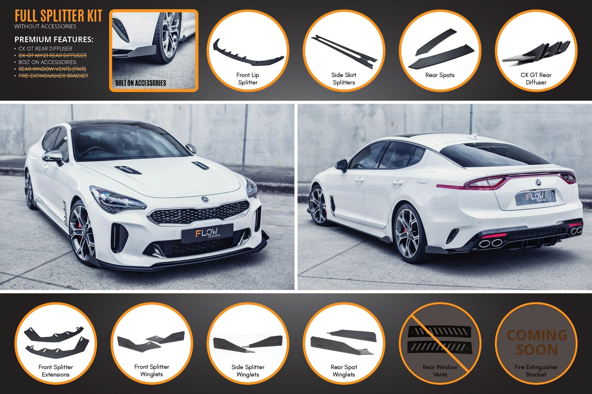 Flow Designs Stinger CK GT Full Lip Splitter Set