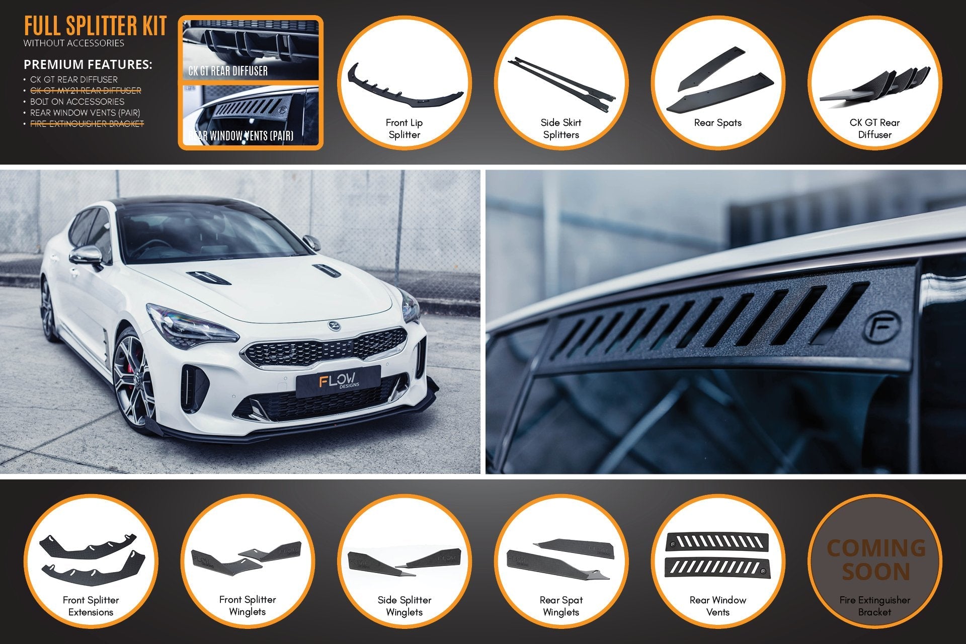 Flow Designs Stinger CK GT Full Lip Splitter Set