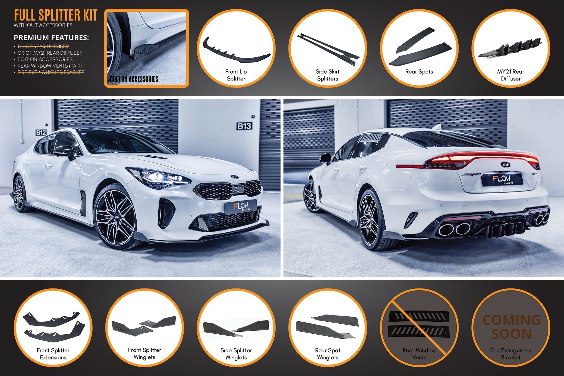 Flow Designs Stinger CK GT Full Lip Splitter Set