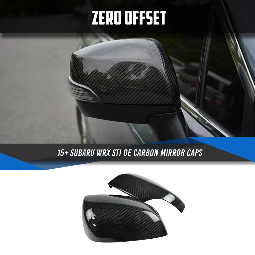 Dry Carbon Mirror Covers for Subaru WRX STI VA / Levorg V1 2014-202 - iilumolab