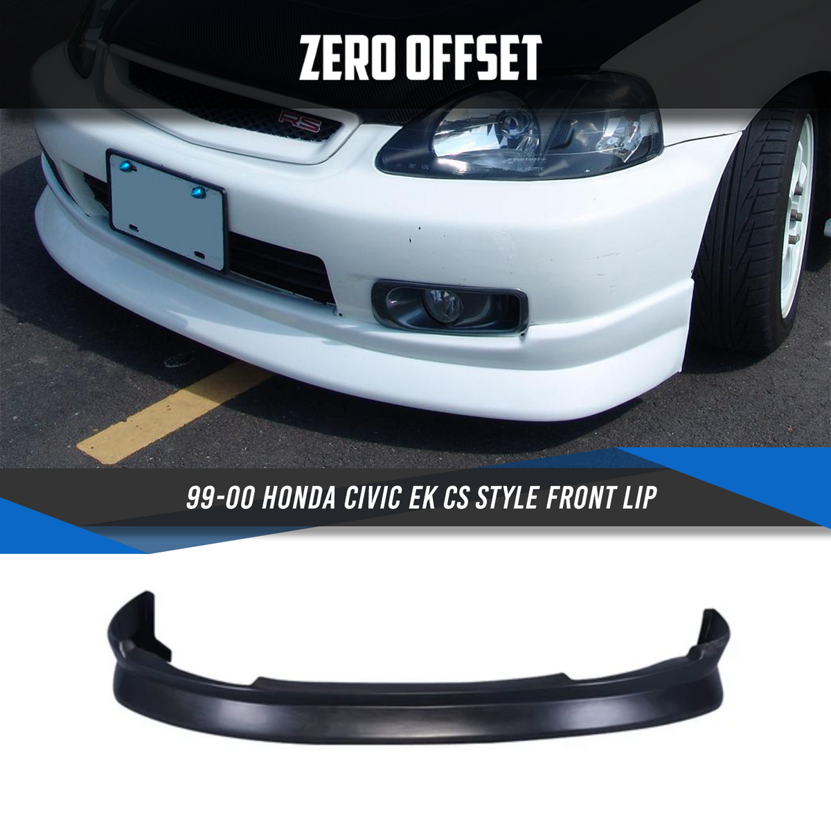 CS Style Front Lip for Honda Civic EK 1999-2000