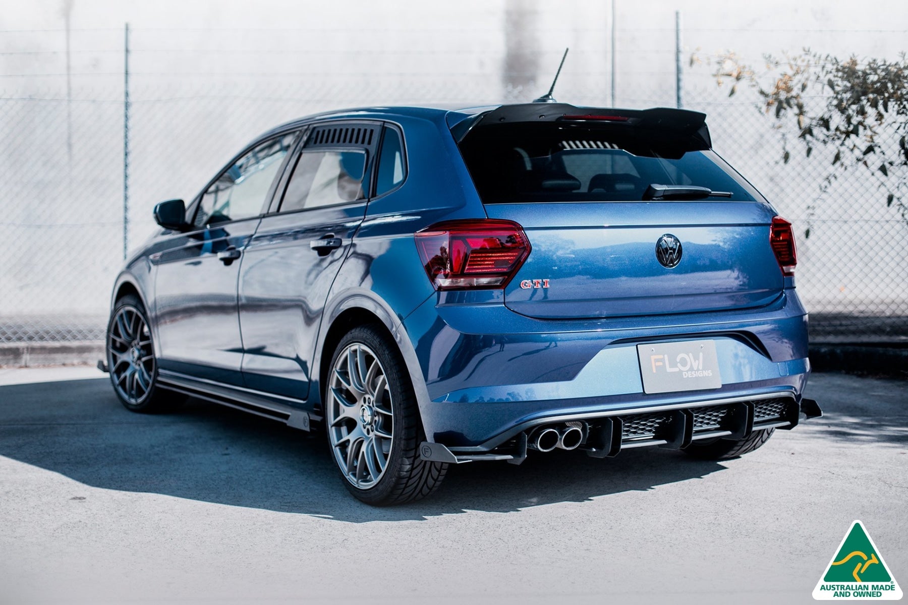 Flow Designs DISCONTINUED SANDED MATTE FINISH - AW Polo GTI Flow-Lock Rear Diffuser - iilumolab