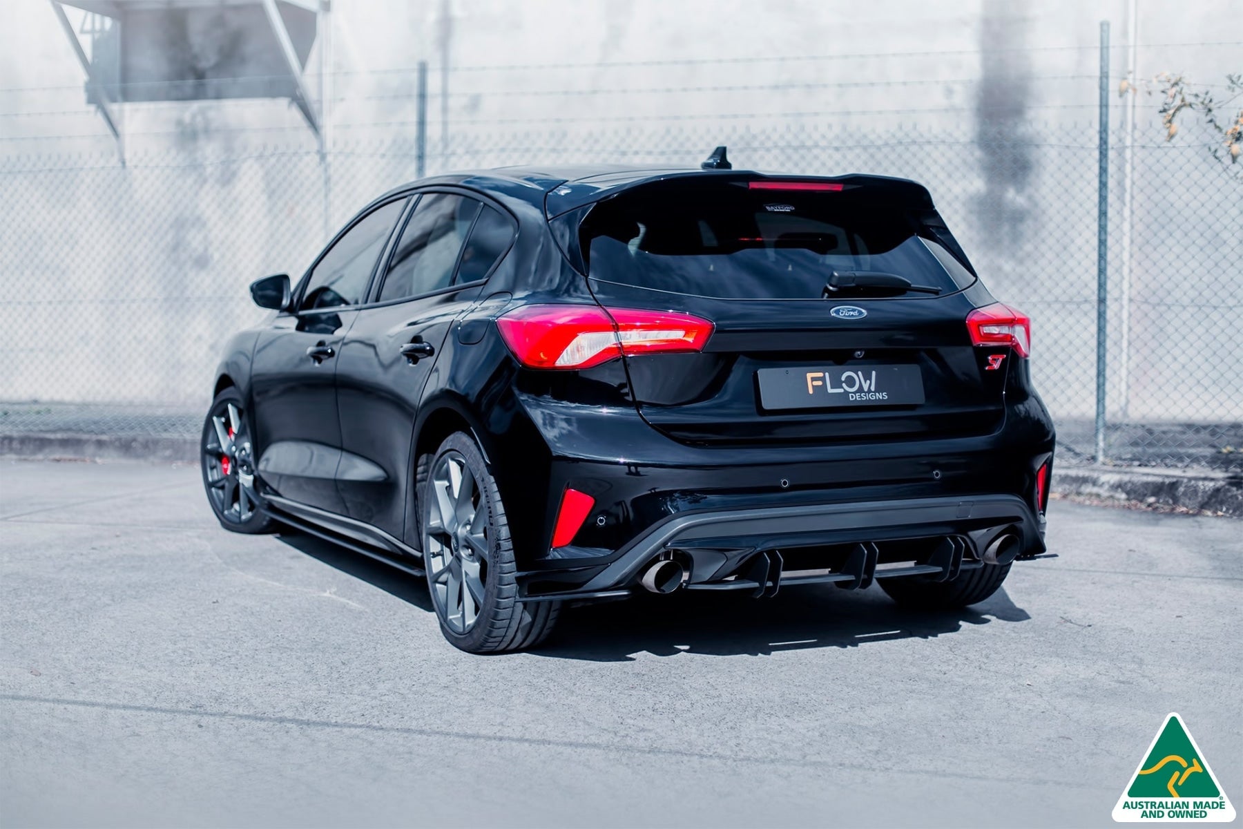 Flow Designs MK4 & MK4.5 Focus ST Flow-Lock Rear Diffuser - iilumolab