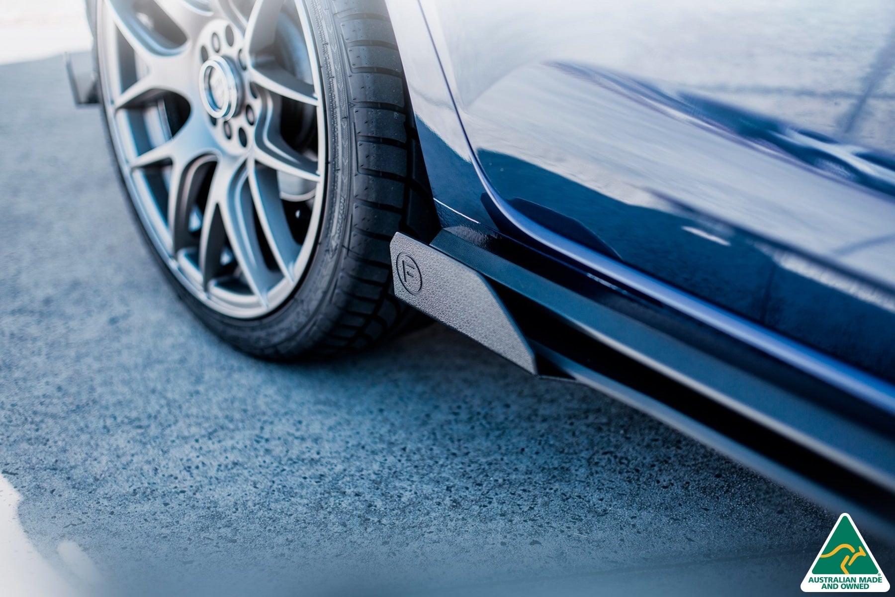 Flow Designs DEMO STOCK - AW Polo GTI Side Skirt Splitters (Pair) - TEXTURED MATTE BLACK - iilumolab