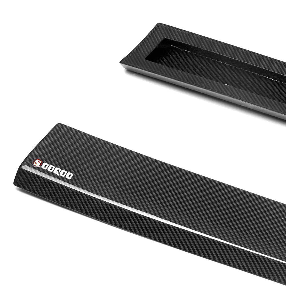 Sooqoo Pre Pregged Dry Carbon Fiber Side Skirt for BMW M5 G90 - iilumolab