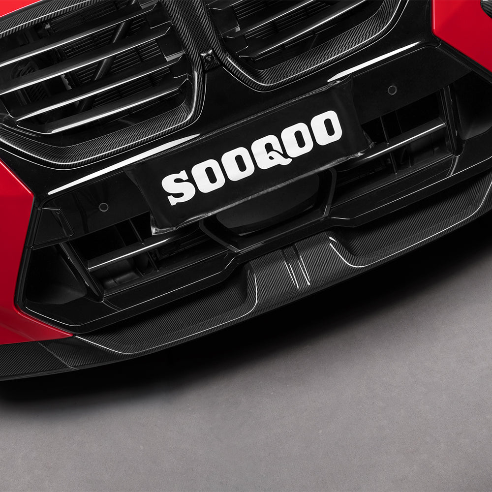 Sooqoo Pre Pregged Dry Carbon Fiber Front Lip for BMW X6M F96 LCI