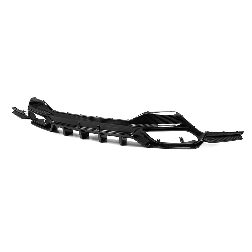Sooqoo Pre Pregged Dry Carbon Fiber Rear Diffuser for BMW 8 Series G14 G15 - iilumolab
