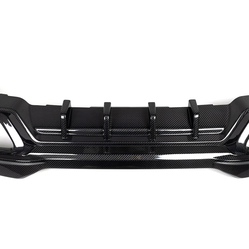 Sooqoo Pre Pregged Dry Carbon Fiber Rear Diffuser for BMW 8 Series G16 - iilumolab
