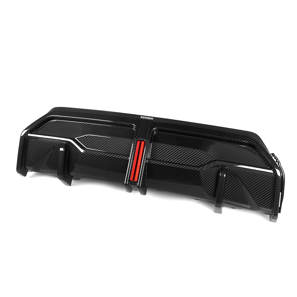 Sooqoo Pre Pregged Dry Carbon Fiber Rear Diffuser for BMW 2 Series G42 2022+