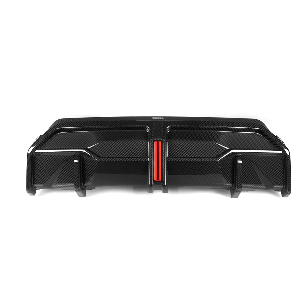 Sooqoo Pre Pregged Dry Carbon Fiber Rear Diffuser for BMW 2 Series G42 2022+