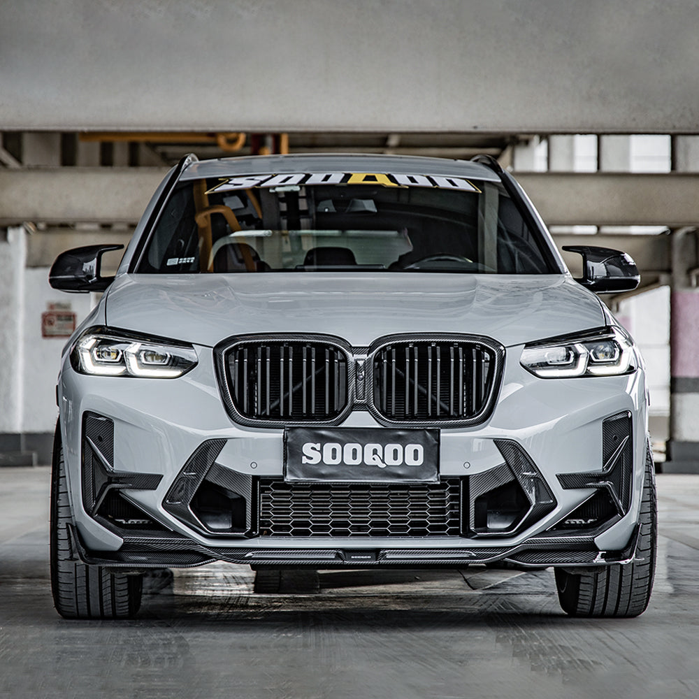 Sooqoo Pre Pregged Dry Carbon Fiber Side Vents for BMW X3M F97 LCI 2022+
