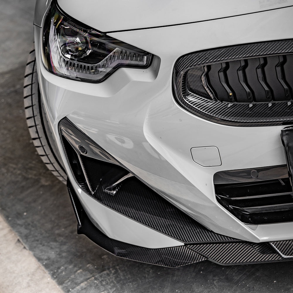 Sooqoo Pre Pregged Dry Carbon Fiber Front Lip for BMW 2 Series G42 2022+