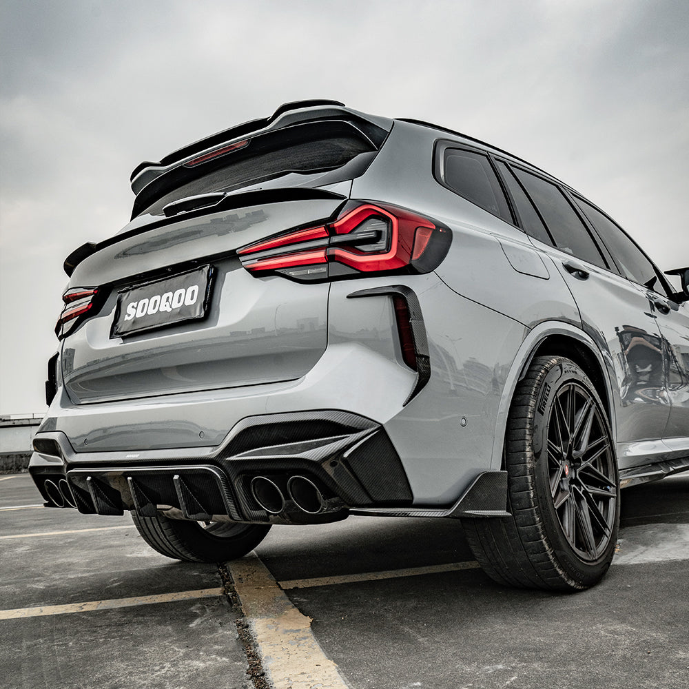 Sooqoo Pre Pregged Dry Carbon Rear Diffuser for BMW X3M F97 LCI 2022+