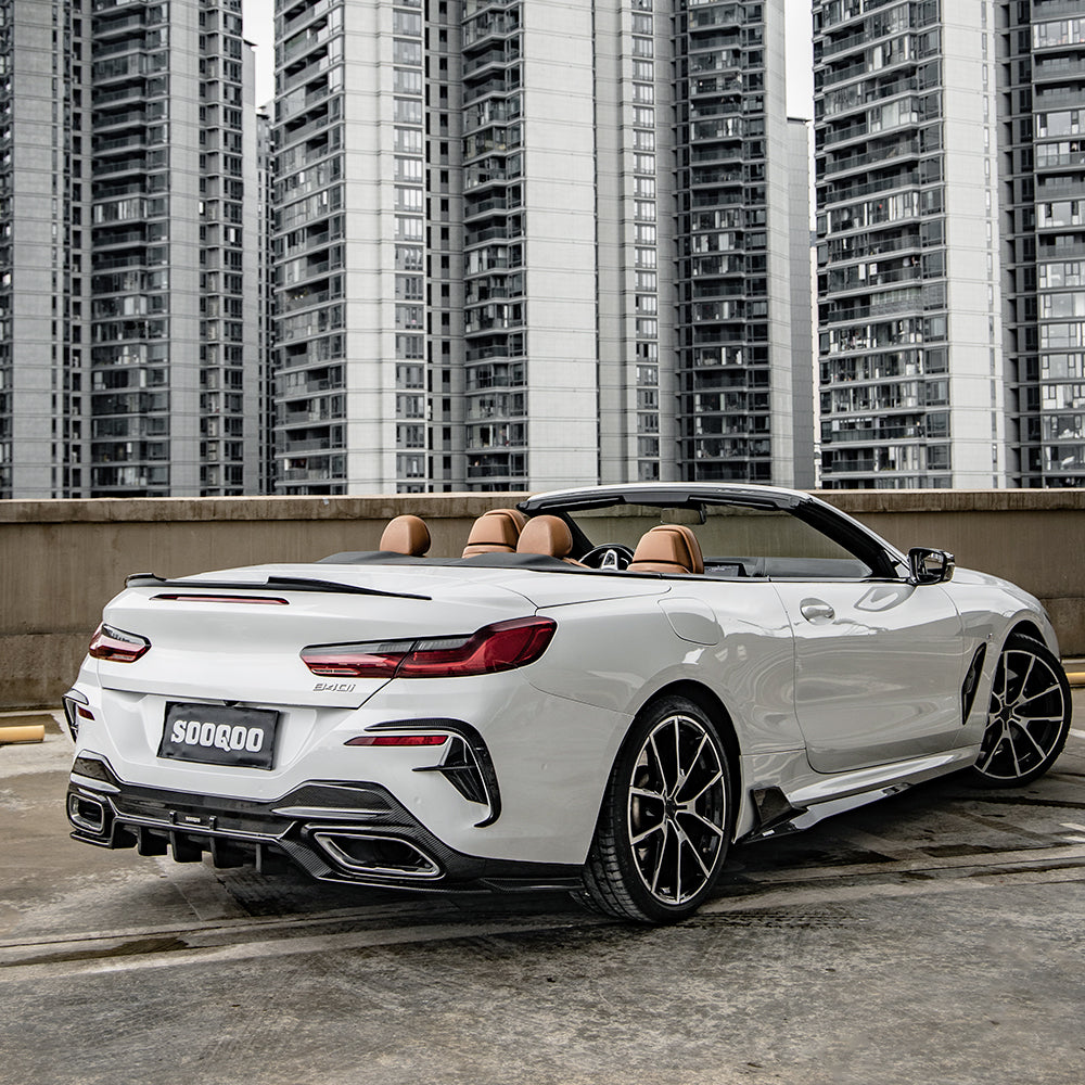 Sooqoo Pre Pregged Dry Carbon Fiber Side Skirt for BMW 8 Series G14 G15 - iilumolab