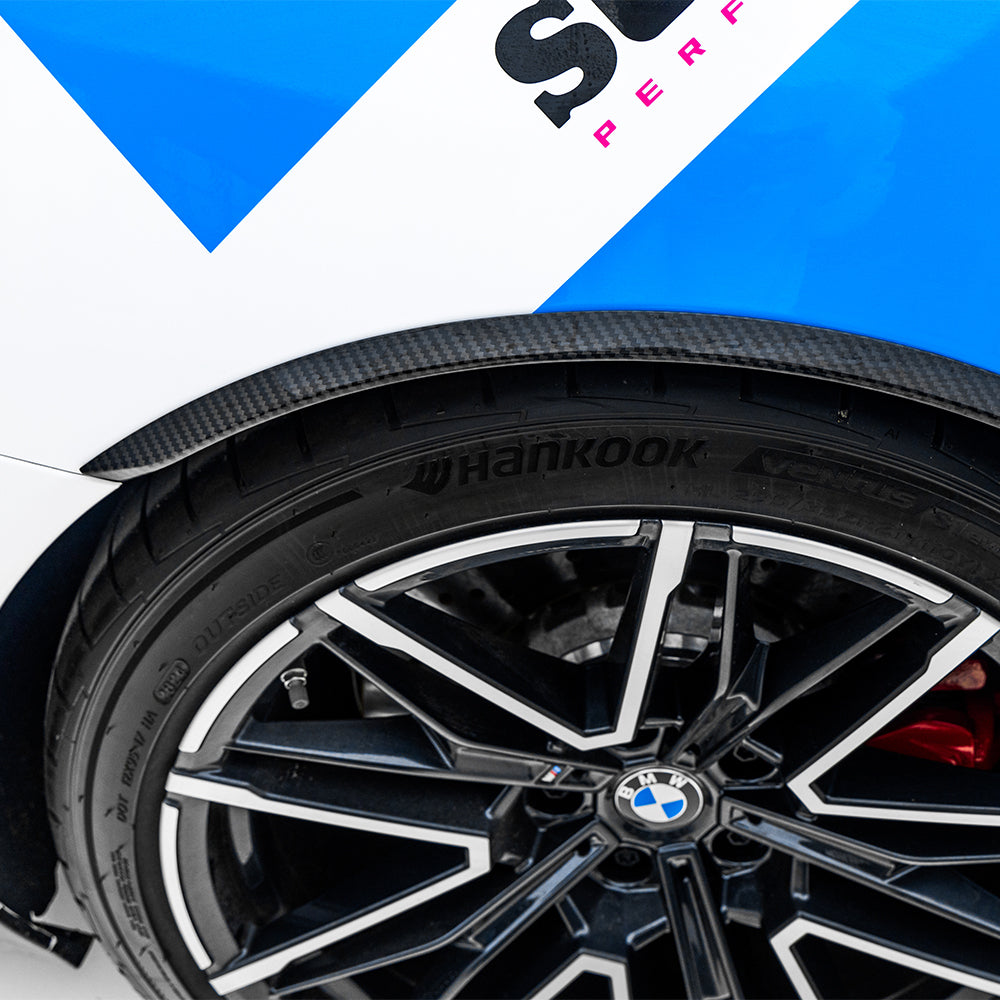 Sooqoo Pre Pregged Dry Carbon Fiber Wheel Arch Trim for BMW M5 G90