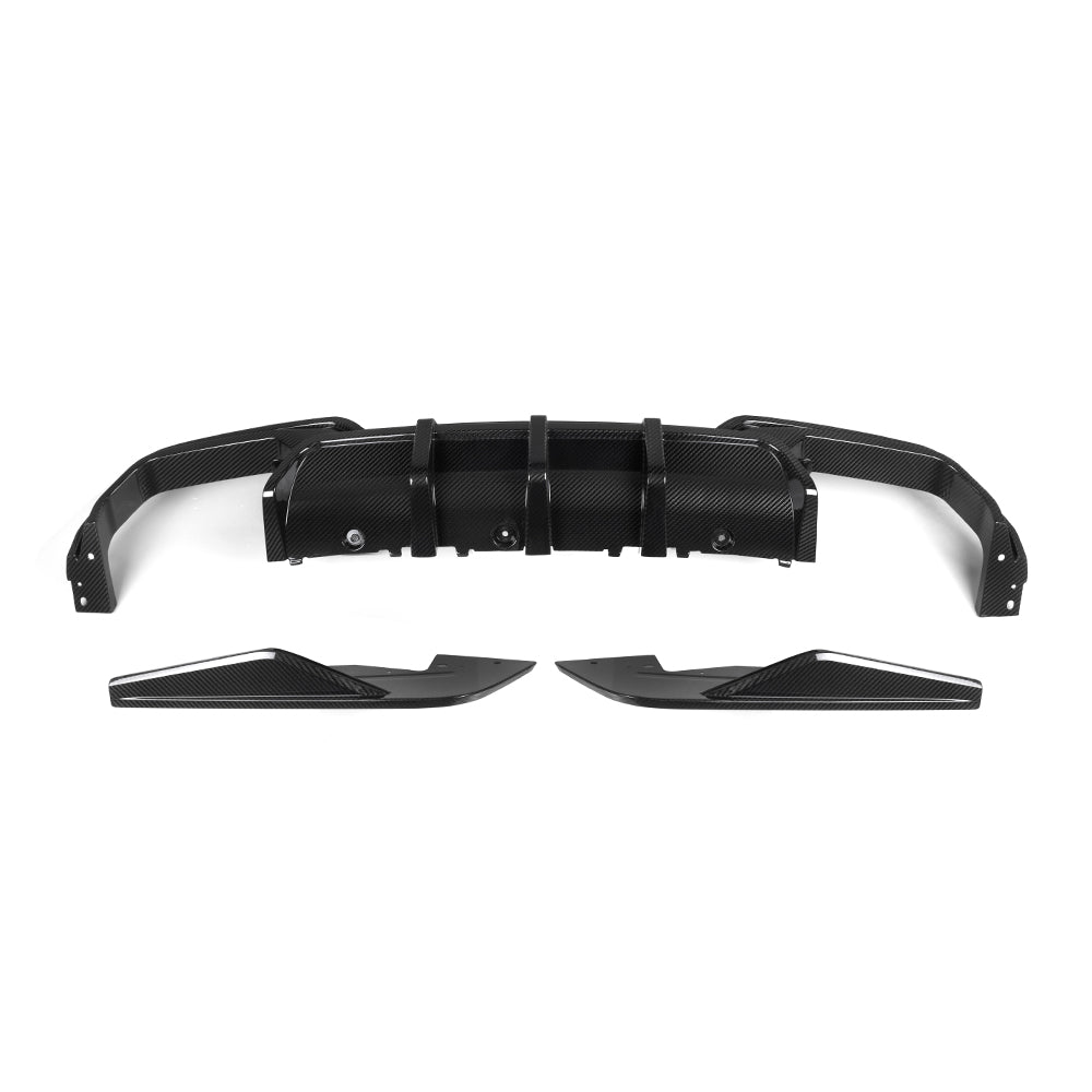 Sooqoo Pre Pregged Dry Carbon Fiber Rear Diffuser for BMW M8 F91 F92 - iilumolab