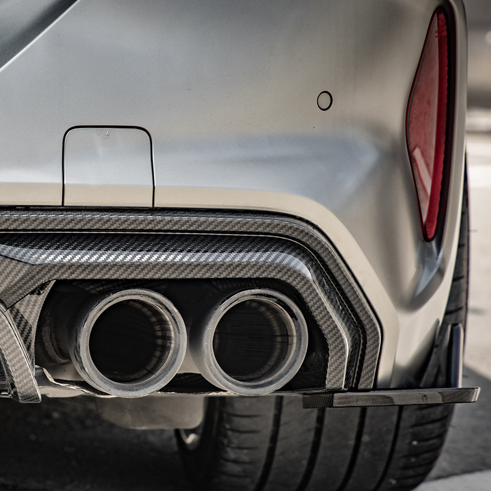 Sooqoo Pre Pregged Dry Carbon Fiber Rear Diffuser for BMW M8 F91 F92 - iilumolab