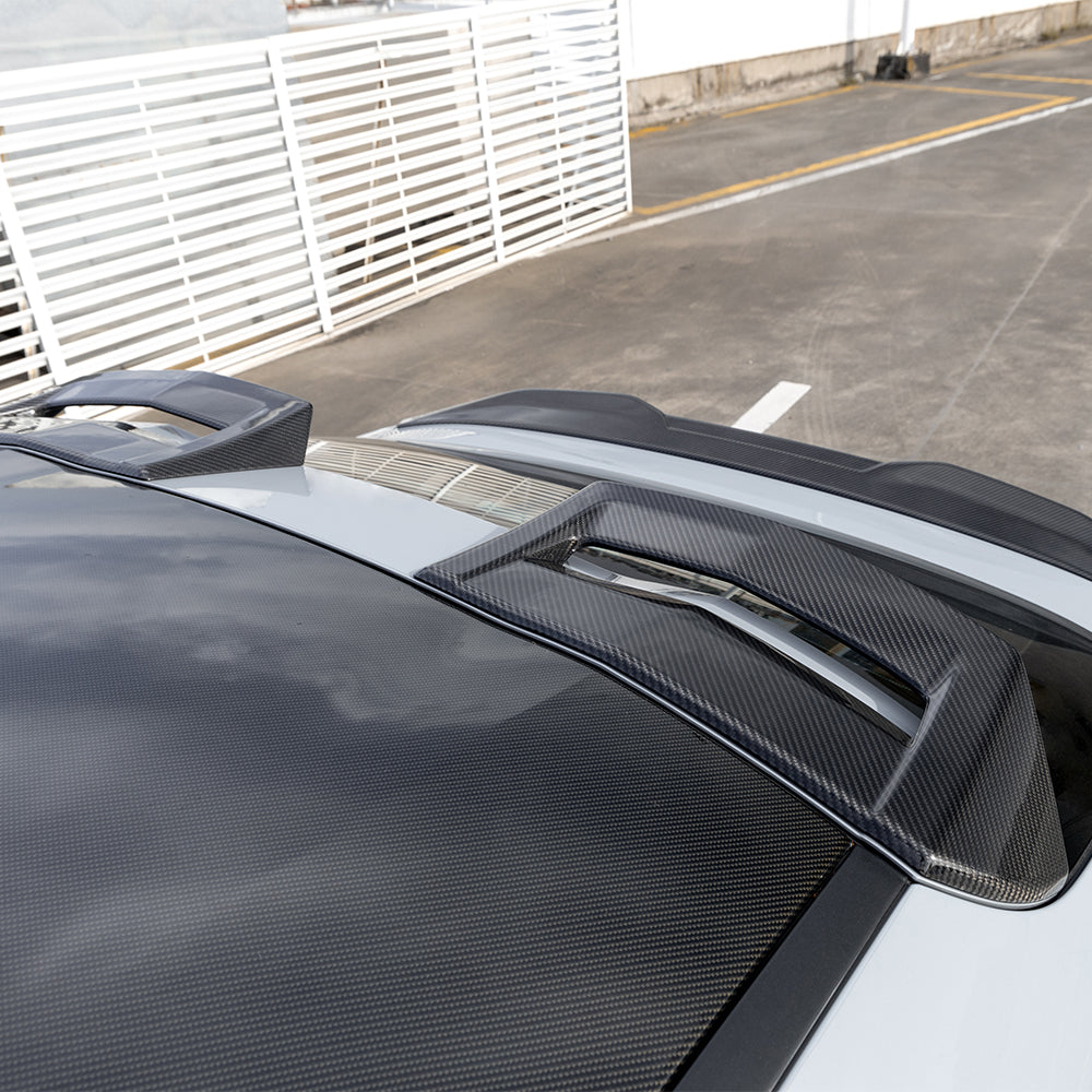 Sooqoo Pre Pregged Dry Carbon Fiber Roof Spoiler for BMW X4 G02 / X4M F98 LCI 2022+