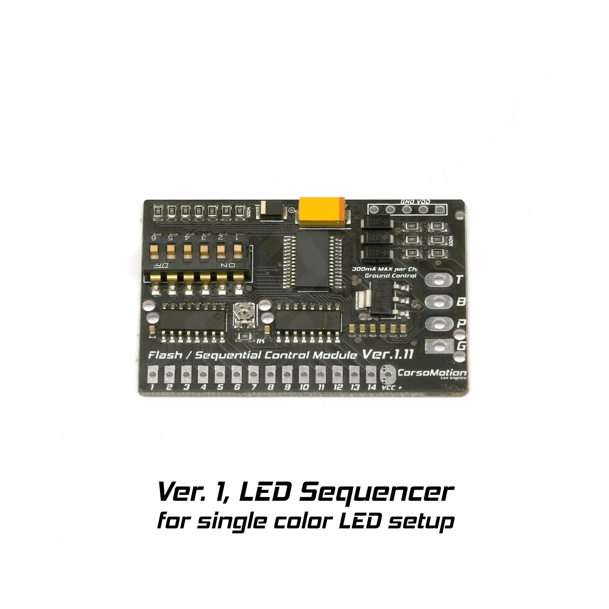 CORSOMOTION : V1 LED SEQUENCER (SINGLE COLOUR SETUP)