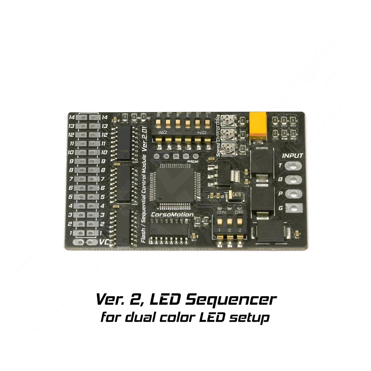 CORSOMOTION : V2 LED SEQUENCER (DUAL COLOUR SETUP) - iilumo