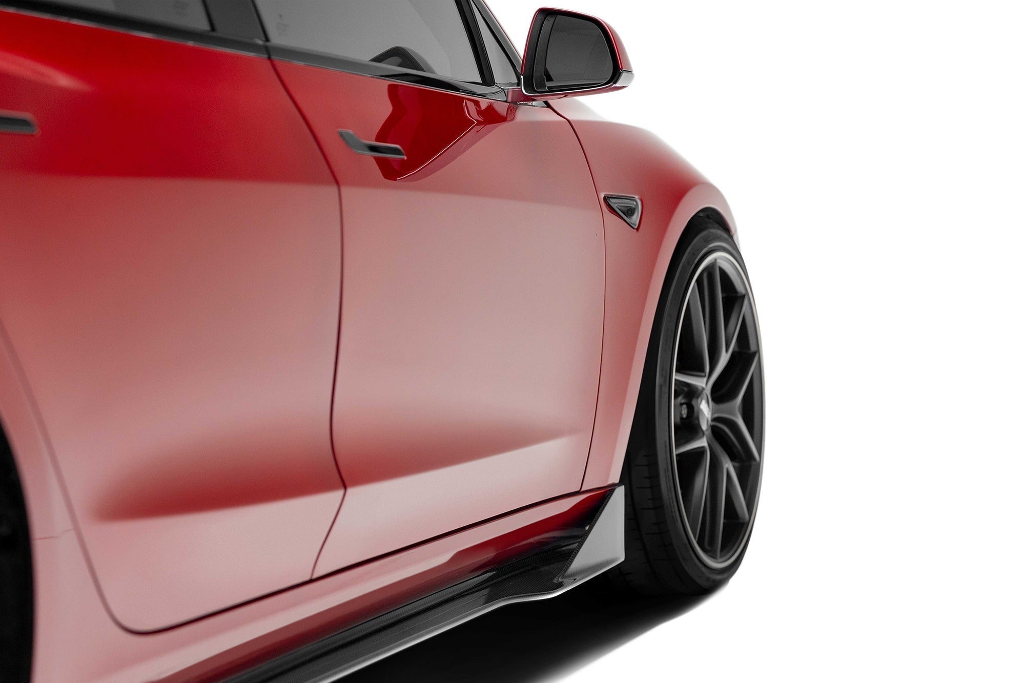 Tesla Model 3 Dry Carbon Fiber Side Skirts V1 2019-2023