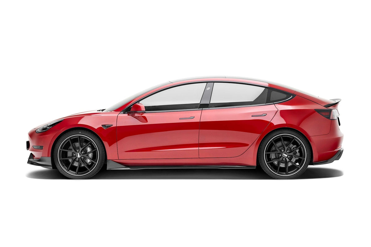 Tesla Model 3 Dry Carbon Fiber Front Lip V1 2019-2023