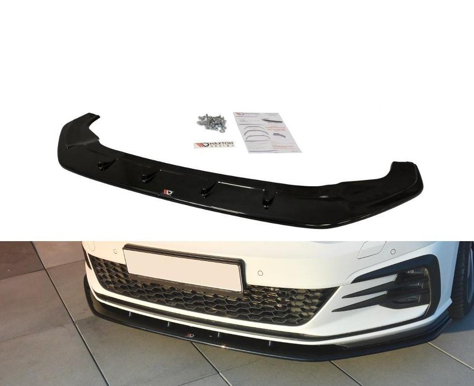 Maxton Design Front Splitter VW Golf Mk7.5 GTI Ver1 (Facelift) Front Lip - iilumolab