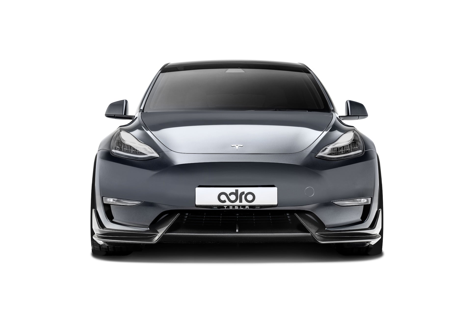 Tesla Model Y V1 Dry Carbon Fiber Front Lip 2022-2024