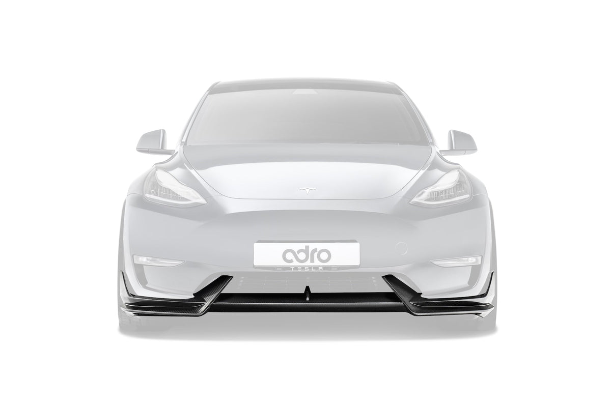 Tesla Model Y V1 Dry Carbon Fiber Front Lip 2022-2024